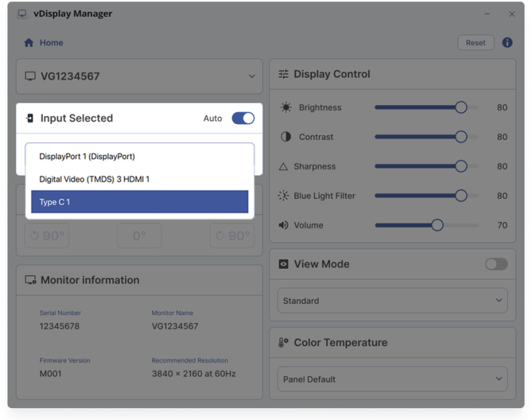 ViewSonic Moniteurs LED vDisplay Manager