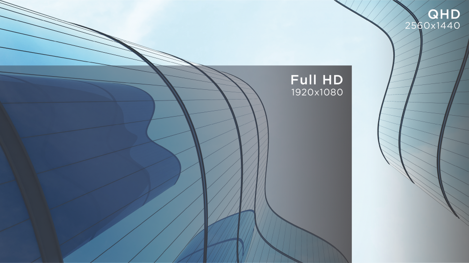 Stunning QHD Resolution on a 16:9 Ultra-Wide Screen 1